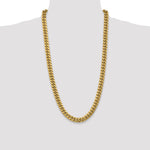 14k 9.3mm Semi-Solid Miami Cuban Chain