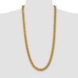 14k 9.3mm Semi-Solid Miami Cuban Chain