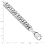 14k White Gold 9.3mm Semi-Solid Miami Cuban Chain