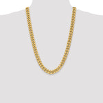 14k 11mm Semi-Solid Miami Cuban Chain