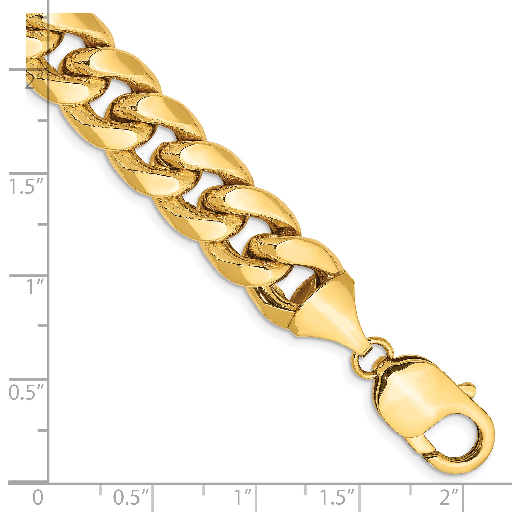 14k 11mm Semi-Solid Miami Cuban Chain