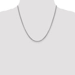 14k White Gold 2.45mm Semi-Solid Round Box Chain