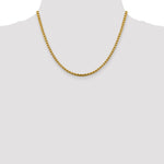 14k 3.6mm Semi-Solid Round Box Chain