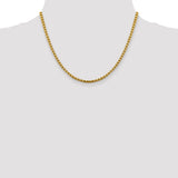 14k 3.6mm Semi-Solid Round Box Chain