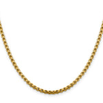 14k 3.6mm Semi-Solid Round Box Chain