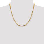 14k 3.6mm Semi-Solid Round Box Chain