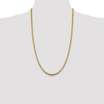 14k 3.6mm Semi-Solid Round Box Chain