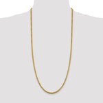 14k 3.6mm Semi-Solid Round Box Chain
