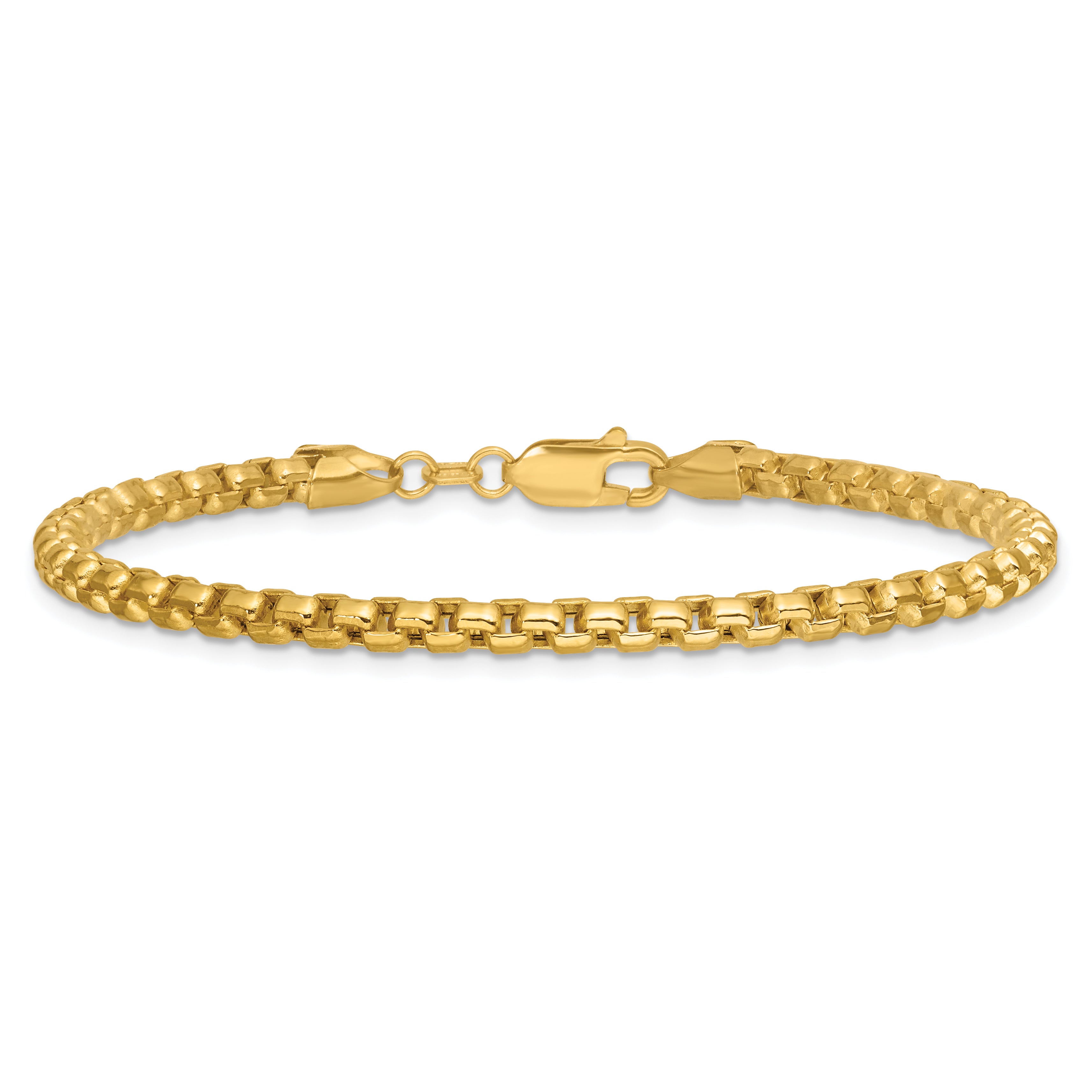 14k 3.6mm Semi-Solid Round Box Chain