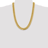 14k 13.2mm Semi-Solid Miami Cuban Chain