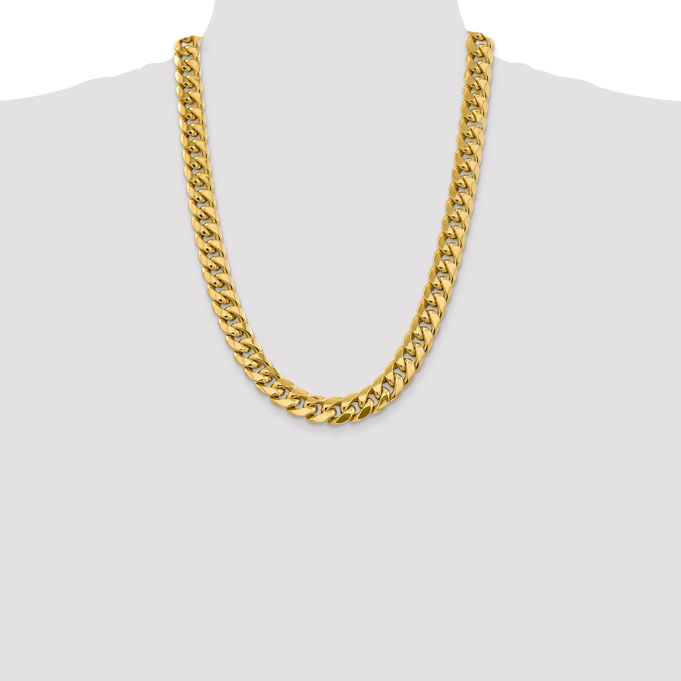 14k 13.2mm Semi-Solid Miami Cuban Chain