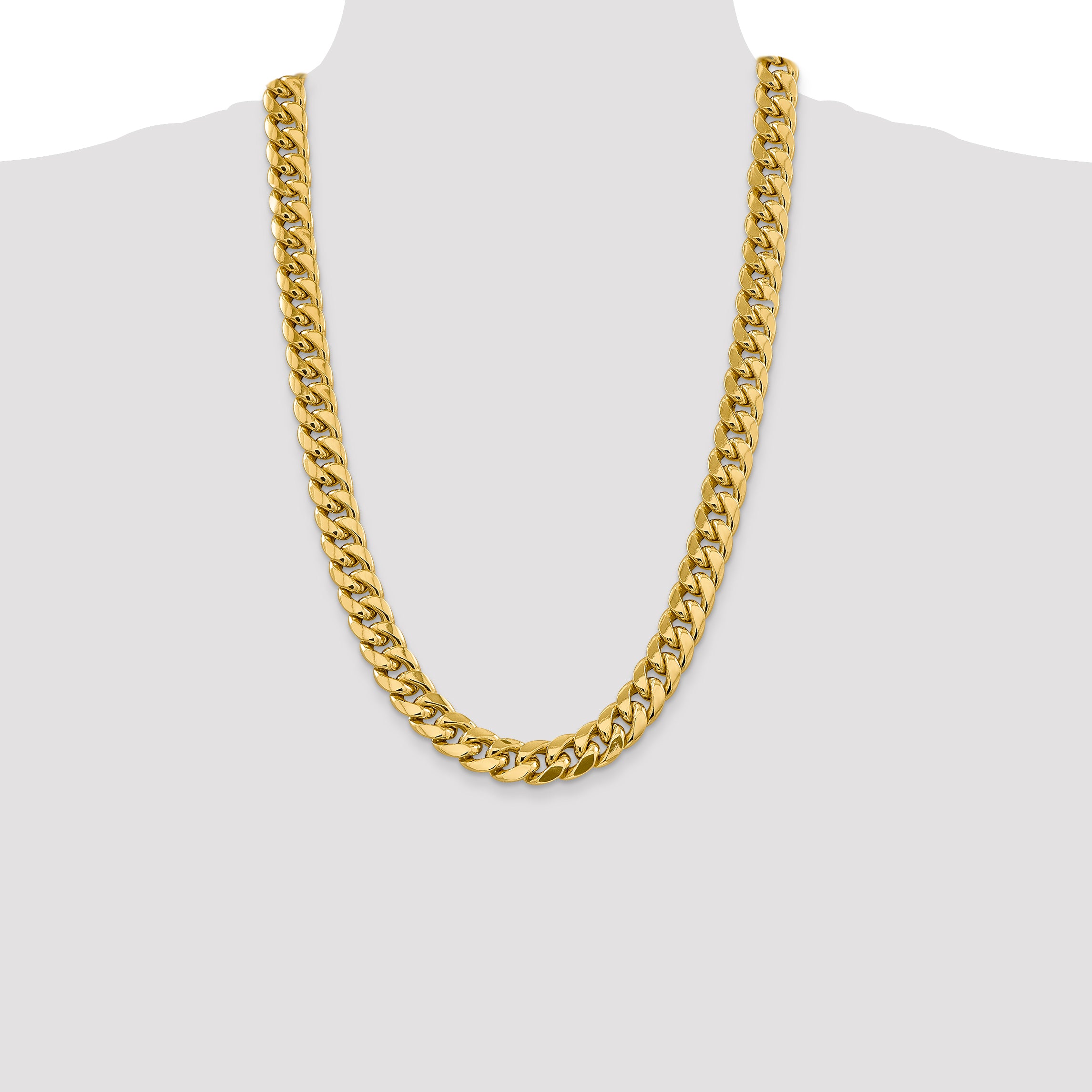 14k 13.2mm Semi-Solid Miami Cuban Chain
