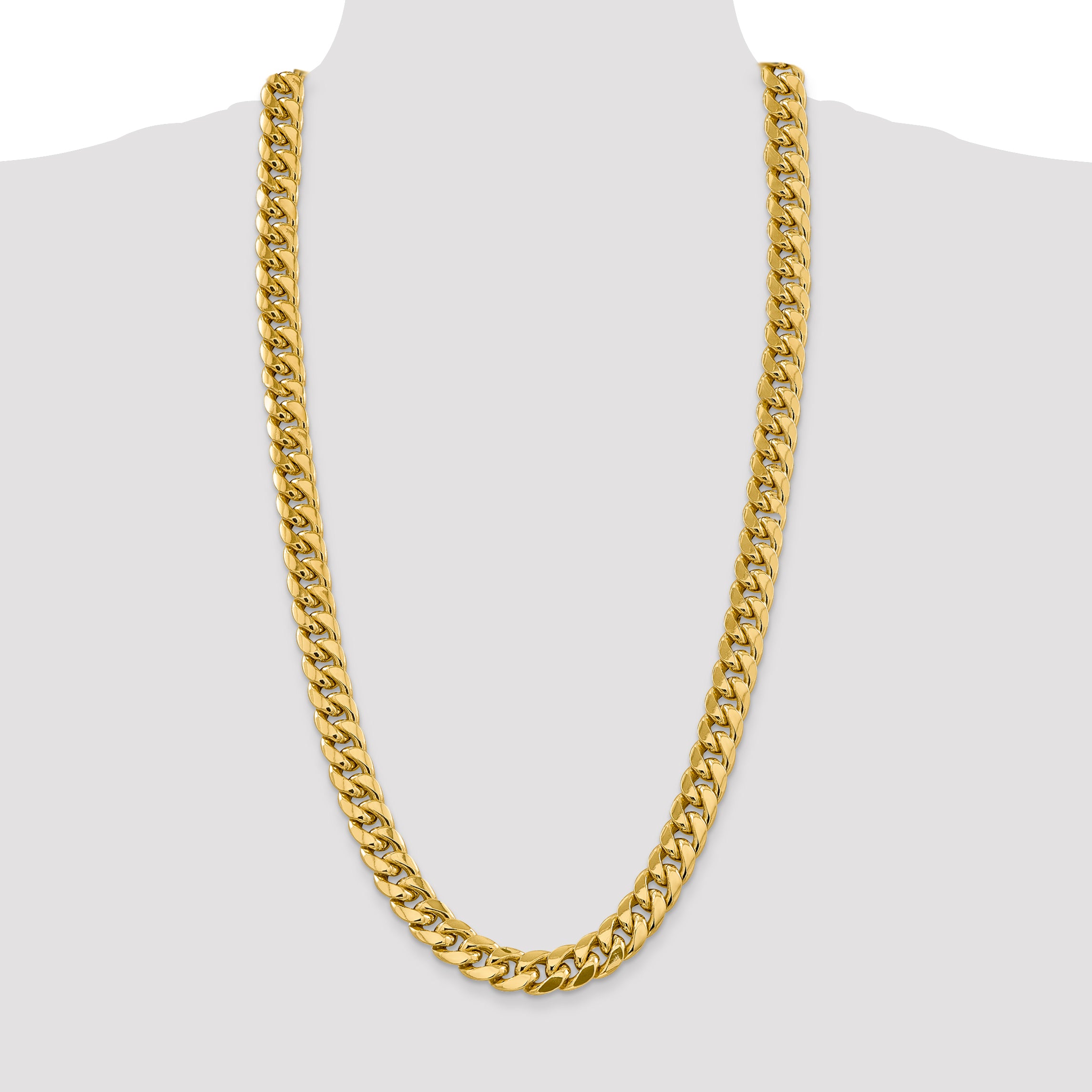14k 13.2mm Semi-Solid Miami Cuban Chain
