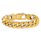 14k 15mm Semi-Solid Miami Cuban Chain
