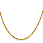14k 2.2mm Semi-Solid Franco Chain