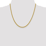 14k 2.2mm Semi-Solid Franco Chain