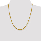 14k 2.2mm Semi-Solid Franco Chain
