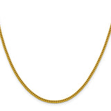 14k 2.2mm Semi-Solid Franco Chain