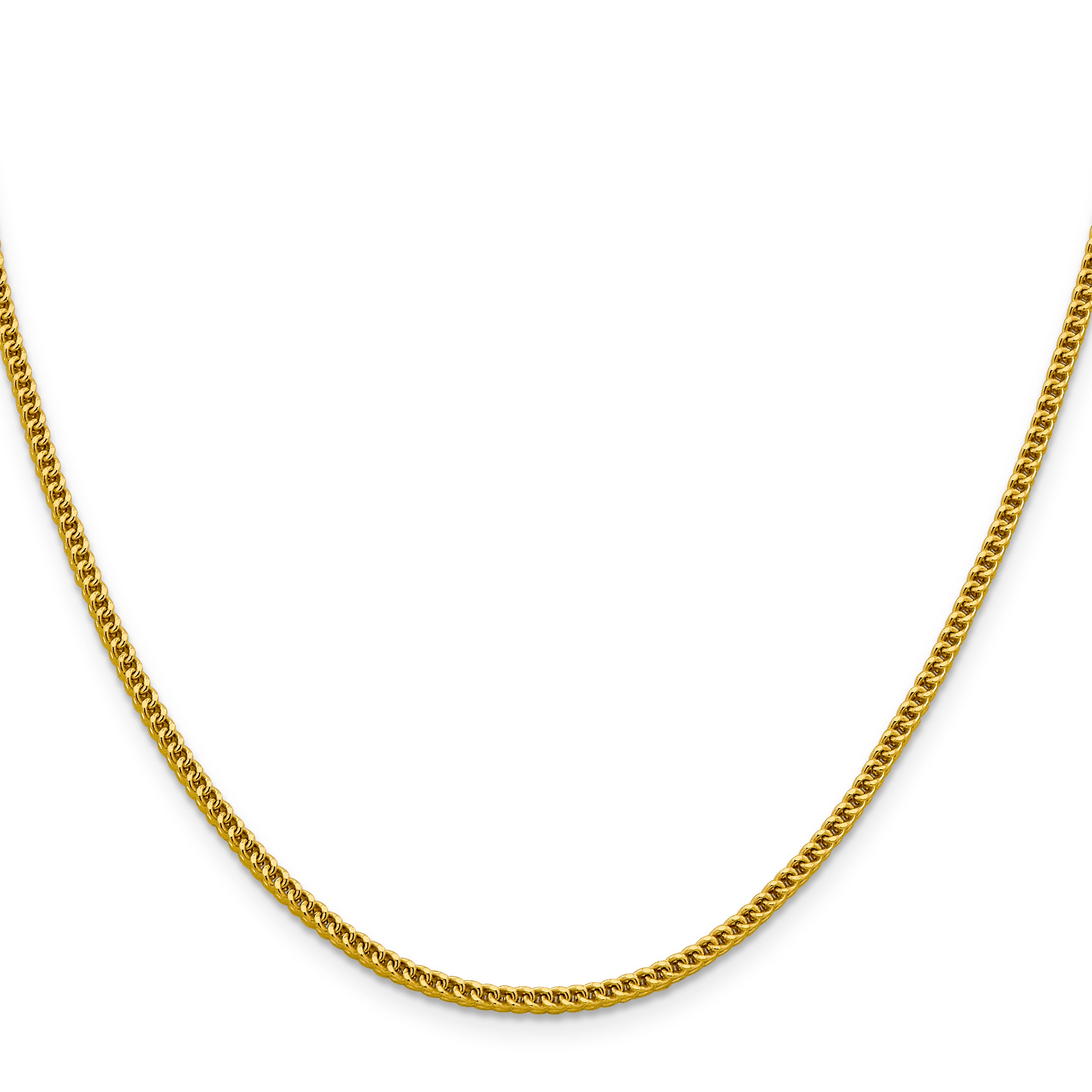 14k 2.2mm Semi-Solid Franco Chain