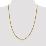 14k 2.2mm Semi-Solid Franco Chain