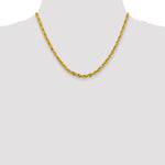 14ky 4.25mm Semi-Solid Rope Chain