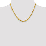 14ky 4.25mm Semi-Solid Rope Chain