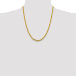 14ky 4.25mm Semi-Solid Rope Chain