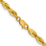 14ky 4.25mm Semi-Solid Rope Chain
