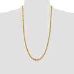 14ky 4.25mm Semi-Solid Rope Chain