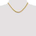 14ky 4.75mm Semi-Solid Rope Chain
