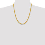 14ky 4.75mm Semi-Solid Rope Chain