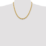 14ky 5.4mm Semi-Solid Rope Chain