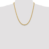 14ky 5.4mm Semi-Solid Rope Chain