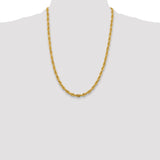 14ky 5.4mm Semi-Solid Rope Chain