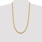 14ky 5.4mm Semi-Solid Rope Chain