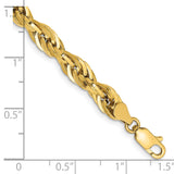 14ky 5.4mm Semi-Solid Rope Chain