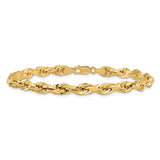 14ky 5.4mm Semi-Solid Rope Chain