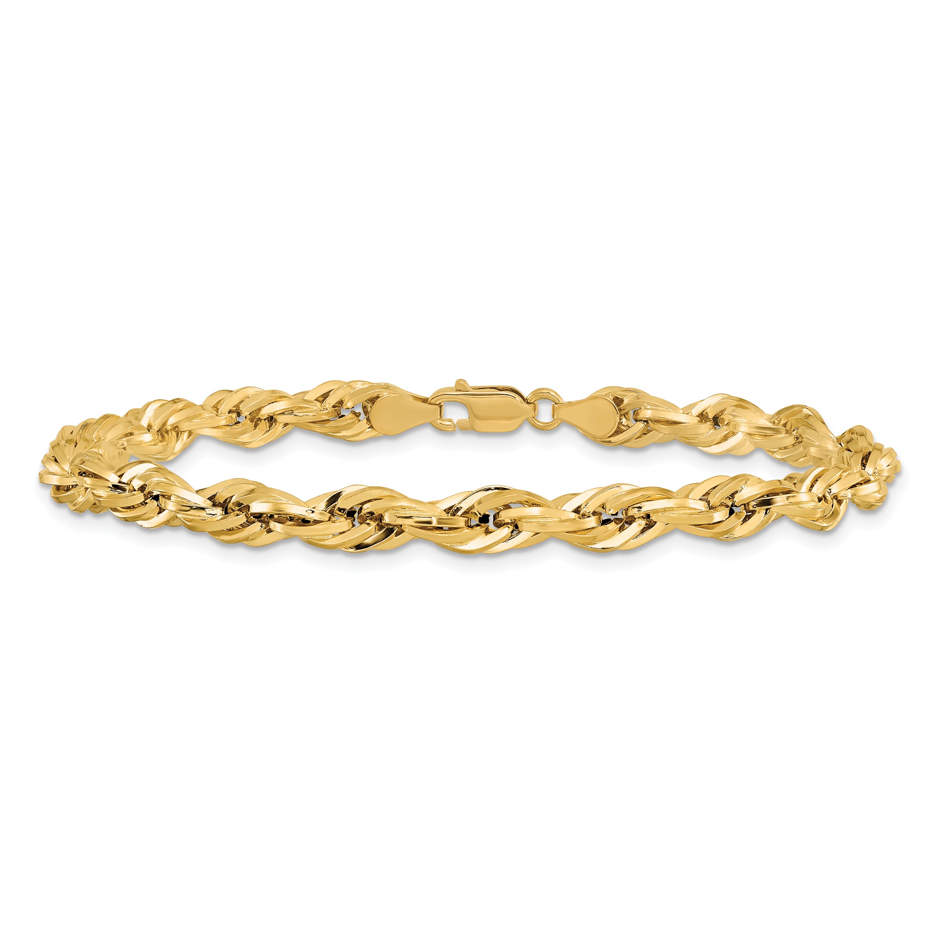 14ky 5.4mm Semi-Solid Rope Chain