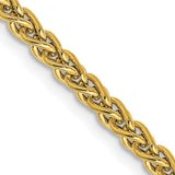 14k 2.75mm Semi-solid Wheat Chain