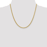 14k 2.75mm Semi-solid Wheat Chain