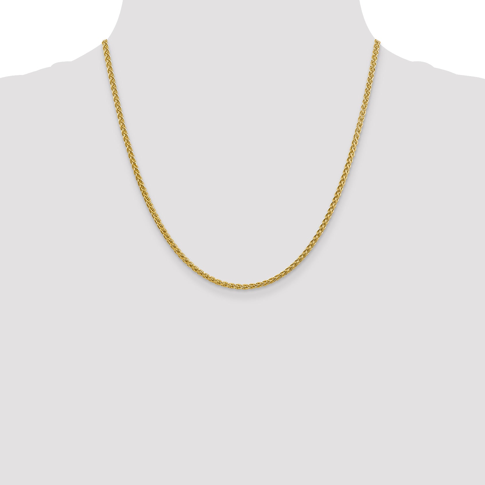 14k 2.75mm Semi-solid Wheat Chain