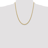 14k 2.75mm Semi-solid Wheat Chain