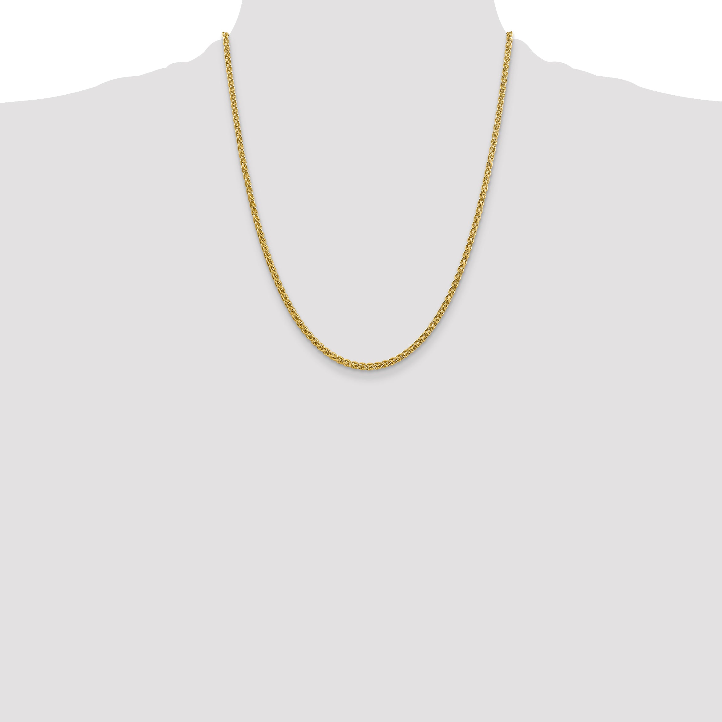 14k 2.75mm Semi-solid Wheat Chain