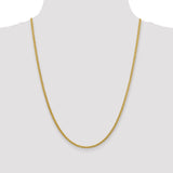 14k 2.75mm Semi-solid Wheat Chain