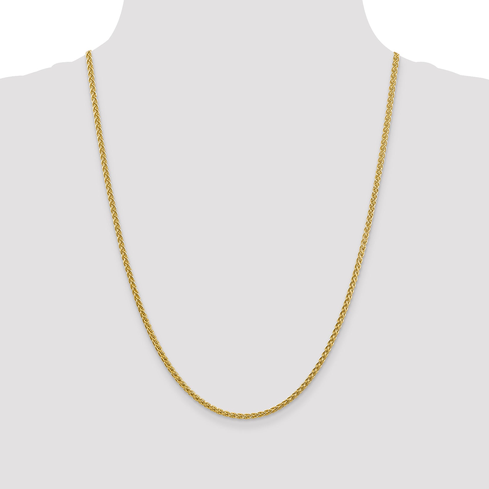 14k 2.75mm Semi-solid Wheat Chain