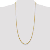 14k 2.75mm Semi-solid Wheat Chain