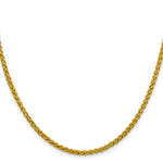 14k 3.45mm Semi-solid Wheat Chain
