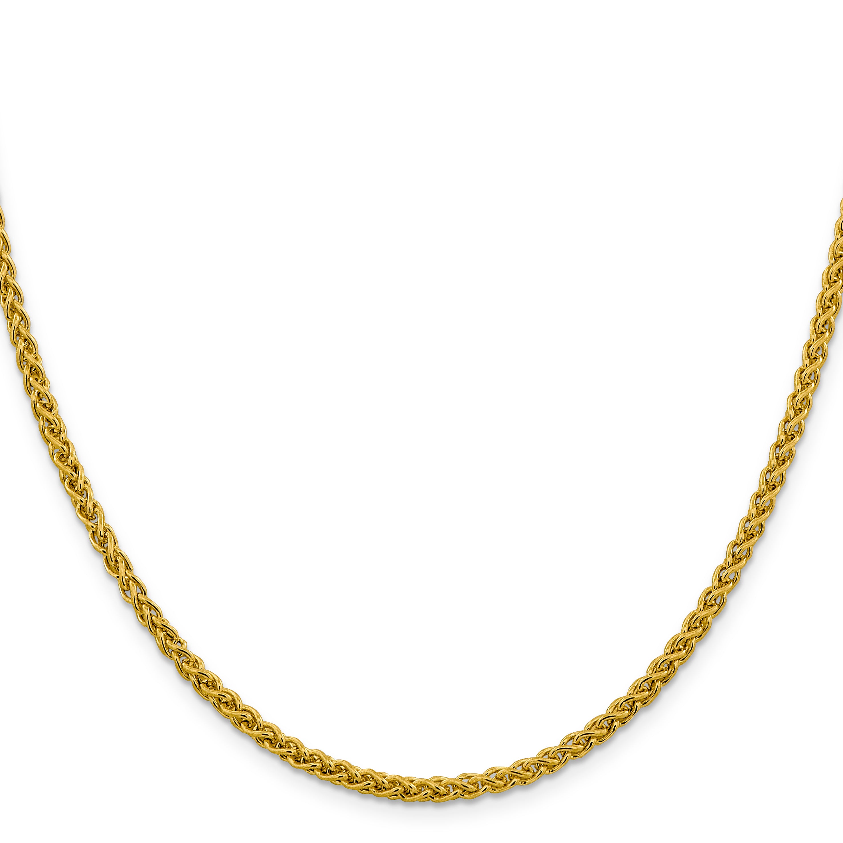14k 3.45mm Semi-solid Wheat Chain