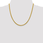 14k 3.45mm Semi-solid Wheat Chain