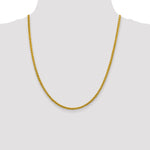 14k 3.45mm Semi-solid Wheat Chain